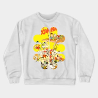 Brownies Cake Retro Vintage Comic Old Funny Scifi Fantasy Popart Crewneck Sweatshirt